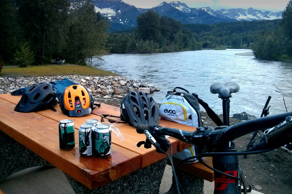 Pink Bike in Fernie