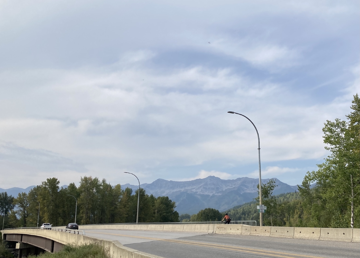 Looking West from the North Fernie Bridge. 10.05am, Wednesday, September 10th, 2025.