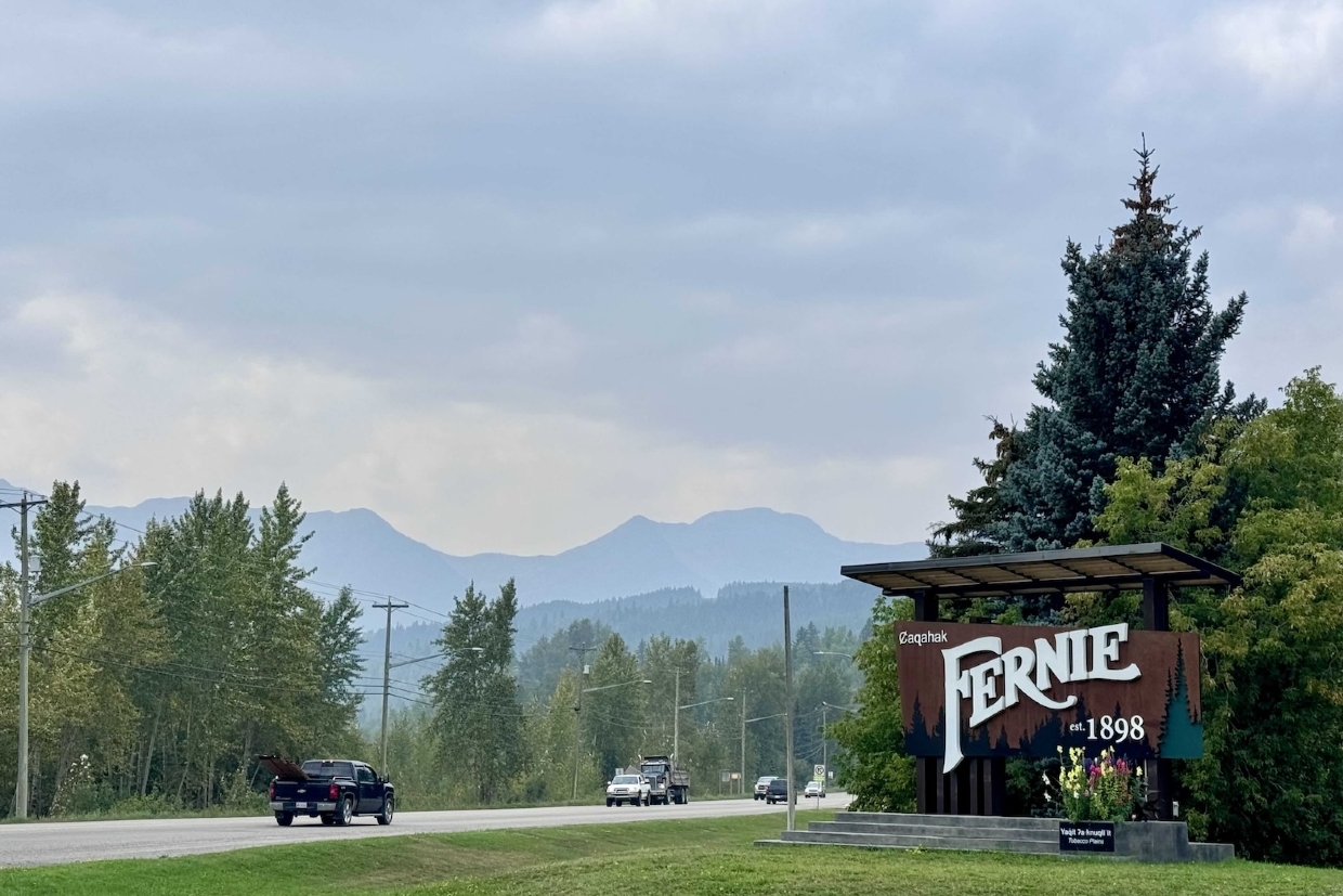 Welcome to Fernie, looking Southwest towards the Lizard Range. 12pm, Thursday, September 4th, 2025.