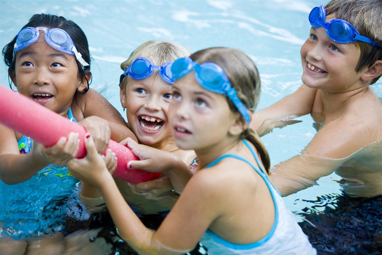 Kids having fun at the pool!