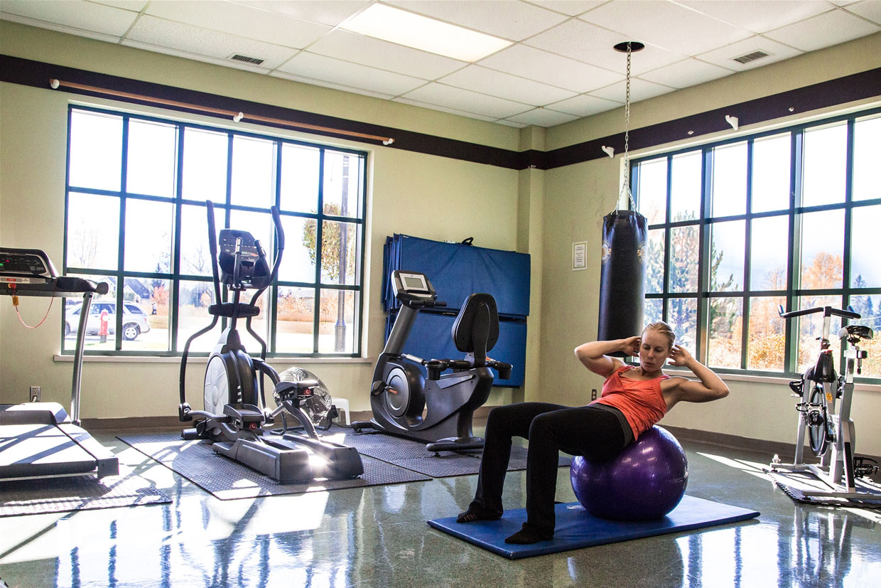 Aquatic Centre indoor fitness area