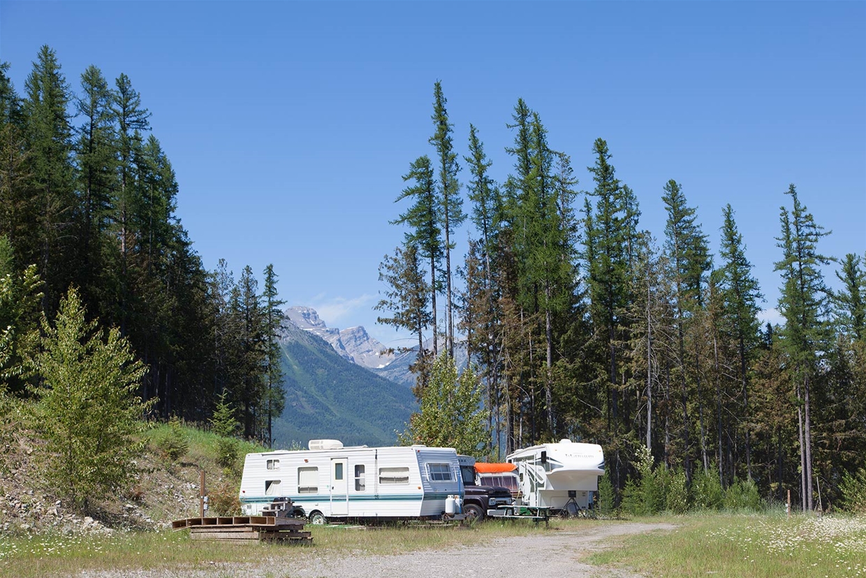RV Parking at Fernie Alpine Resort