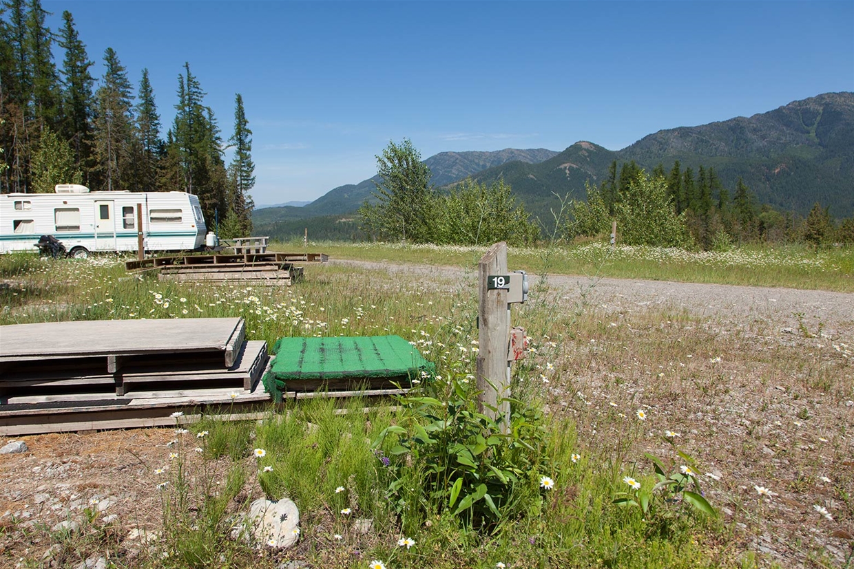 RV Parking at Fernie Alpine Resort