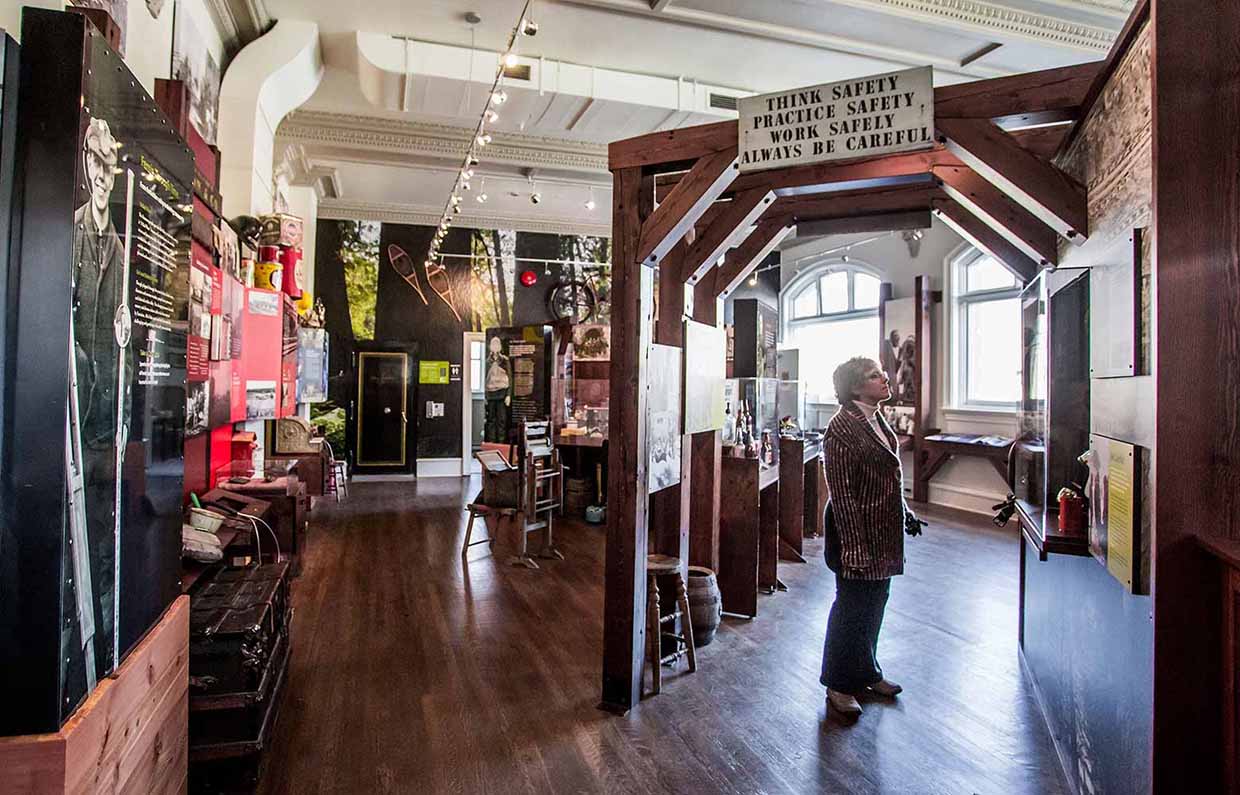 Inside the museum