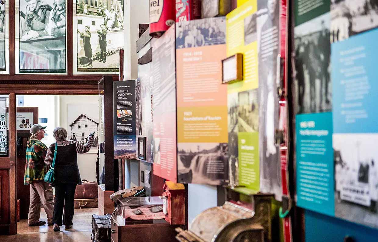 Inside the museum
