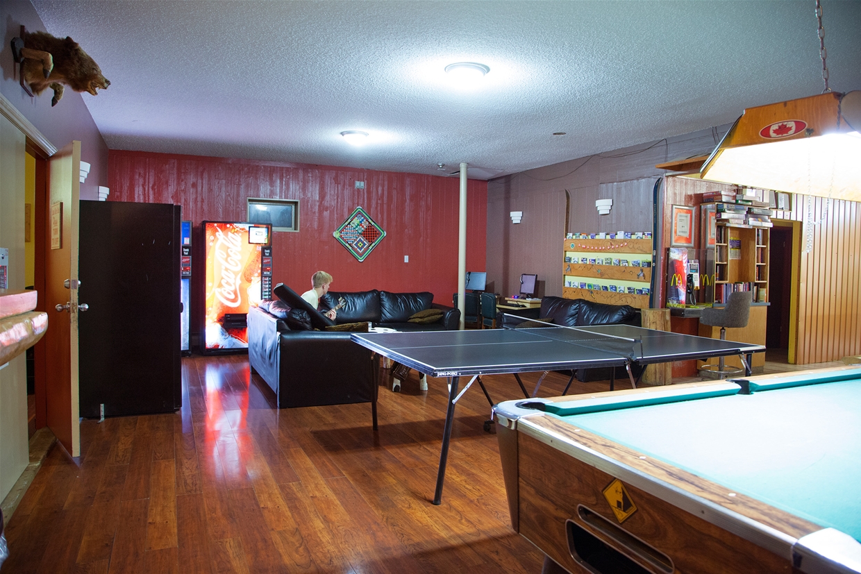 Fully equipped games room on-site