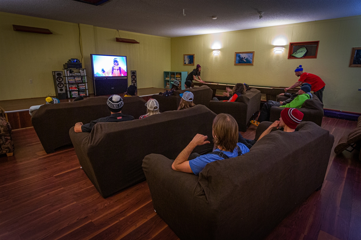 Movie room for screening nights